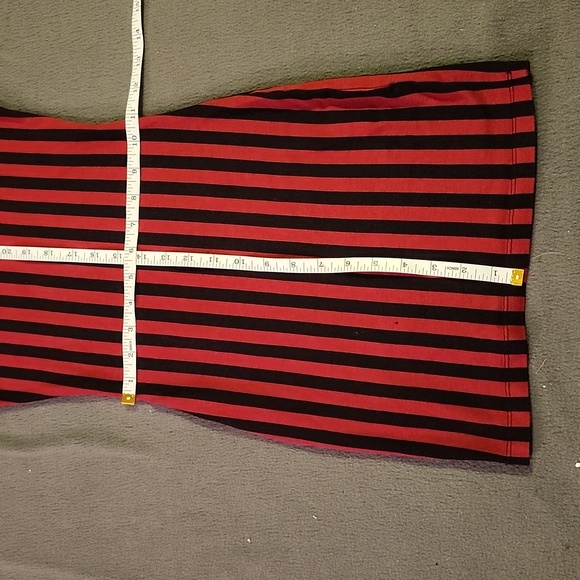 💙STRIPPED & MESH DRESS - Picture 4 of 7